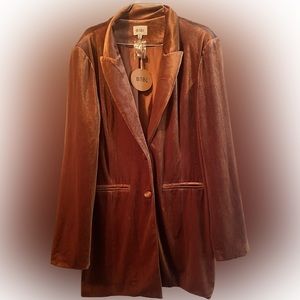 Velvet Copper Blazer- NEW
